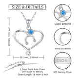 925 Silver Heart Love Infinity Stethoscope Nurse Necklace Graduation Gift