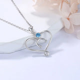 925 Silver Heart Love Infinity Stethoscope Nurse Necklace Graduation Gift