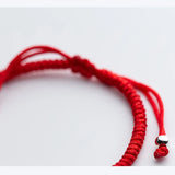 925 Silver Heart Red Rope Bracelet Women Friendship Jewelry