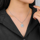 925 Sterling Silver Heart Necklace For Women Twelve Colourful Pendant