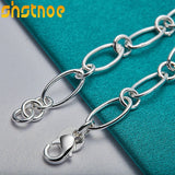 925 Sterling Silver Heart Pendant Chain Bracelet Wedding Gift Charm Jewelry