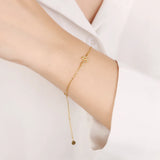 925 Silver Heart Pendant Bracelet for Women