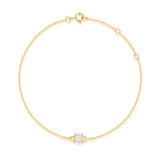 925 Silver Heart Pendant Bracelet for Women