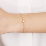 925 Silver Heart Pendant Bracelet for Women