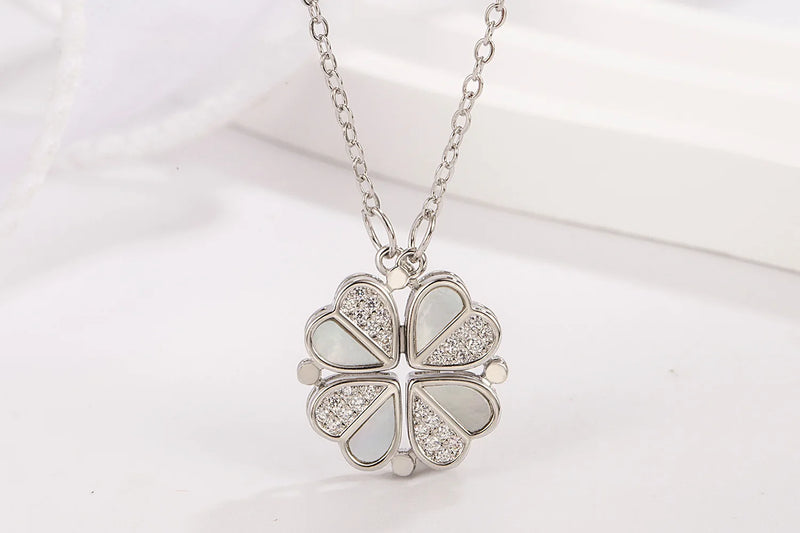 925 Sterling Silver Heart Pendant Choker Necklace for Women