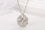 925 Sterling Silver Heart Pendant Choker Necklace for Women