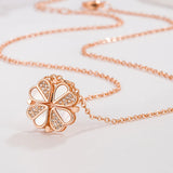 925 Sterling Silver Heart Pendant Choker Necklace for Women