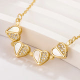 925 Sterling Silver Heart Pendant Choker Necklace for Women