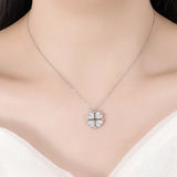 925 Sterling Silver Heart Pendant Choker Necklace for Women