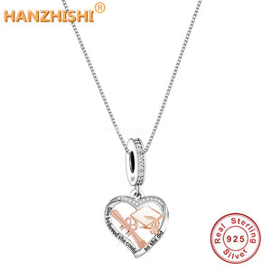 925 Silver Heart Pendant Necklace Anniversary Gift for Child