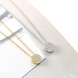 925 Silver Heart Pendant Necklace for Women Minimalist Choker Chain Jewelry