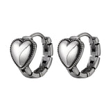 925 Silver Heart Ring Earrings Women Wedding Jewelry