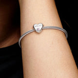 925 Silver Heart Charms for Bracelet Making