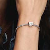 925 Silver Heart Charms for Bracelet Making
