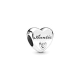 925 Silver Heart Charms for Bracelet Making