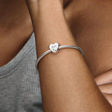 925 Silver Heart Charms for Bracelet Making