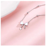 925 Silver Moonstone Heart Bracelet Vintage Style Jewelry