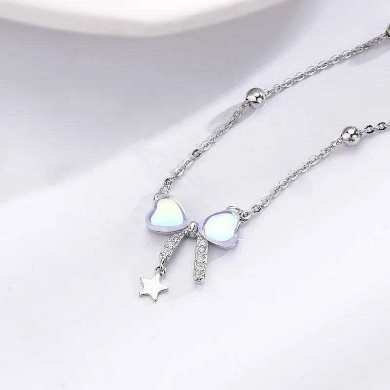 925 Silver Moonstone Heart Bracelet Vintage Style Jewelry