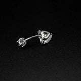 925 Silver Heart Navel Piercing Zircon Belly Button Jewelry