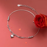 Heart-Shaped Women's Anklet Jewelry Love Foot Bracelets 21.5 CM