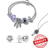 925 Silver Heart & Star Earrings Rose Stud Flower Pansy Women Jewelry Gift
