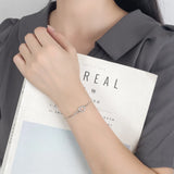 925 Silver Heart Zircon Bracelet