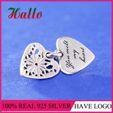 925 Sterling Silver Heart of Winter Pendant Charm Bead