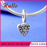 925 Sterling Silver Heart of Winter Pendant Charm Bead