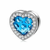 925 Silver Heart Clips Charms for Reflexions Bracelet