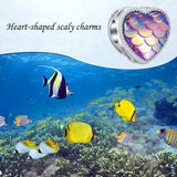 925 Silver Heart Charms Beads for European Bracelet