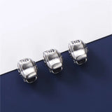 925 Silver High Hole Loose Beads Kitty Foot Charm Spacer DIY Jewelry