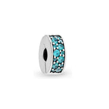 925 Sterling Silver Zircon Clip Charm for Bracelet Beads