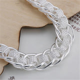 925 Sterling Silver High Lady Bracelet Circle Charm Bracelet Jewelry