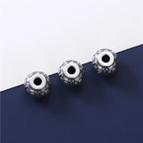 925 Sterling Silver High Lettering Lucky Charm Beads Women and Men Blessing
