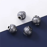 925 Sterling Silver High Lettering Lucky Charm Beads Women and Men Blessing
