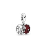 925 Silver Santa Wreath Cane Fawn Bell Bracelet Charms