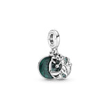 925 Silver Santa Wreath Cane Fawn Bell Bracelet Charms