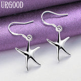 925 Sterling Silver Starfish Shape Set For Women