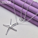925 Sterling Silver Starfish Shape Set For Women