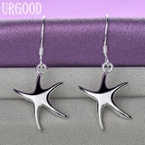 925 Sterling Silver Starfish Shape Set For Women