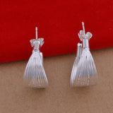 925 Silver Chain Bangle Earrings Ring Set