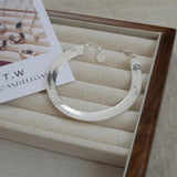925 Silver Thick Chain Bracelet Vintage Snanke Chain for Women Men