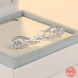 925 Silver Angel Wing Earrings Personality Jewelry Gift