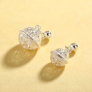 925 Sterling Silver Hollow Bells Charms Silver Necklace Pendants Accessories