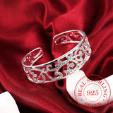 925 Silver Branch Bracelet for Women, High Lady Gift