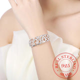 925 Silver Branch Bracelets for Women High Lady Gift