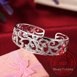 925 Silver Branch Bracelet for Women, High Lady Gift