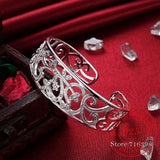 925 Silver Branch Bracelets for Women High Lady Gift