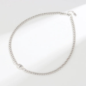 925 Silver Hollow Choker Necklace Women Fine Jewelry Wedding Gift