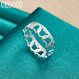 925 Silver Bear Ring for Party Engagement Wedding